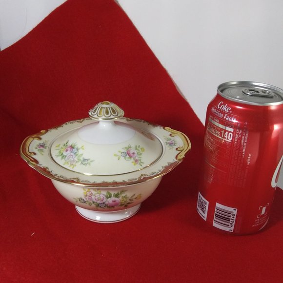 Meito Made in Japan covered sugar bowl. trinket - Picture 3 of 13